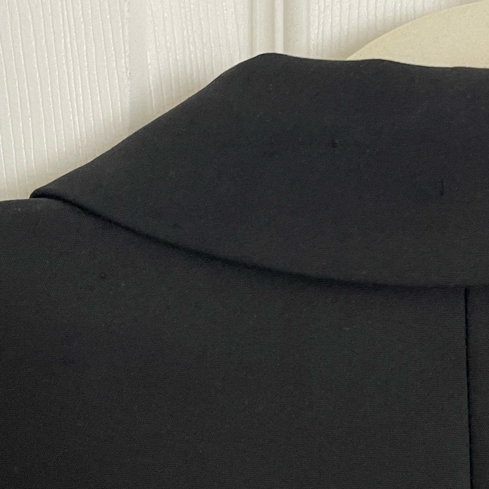 Calvin Klein Black Cropped Single-Button Suit Jacket - Picture 12 of 13